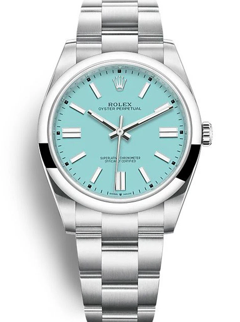 Oyster Perpetual tiffanyblaues Zifferblatt 124300
