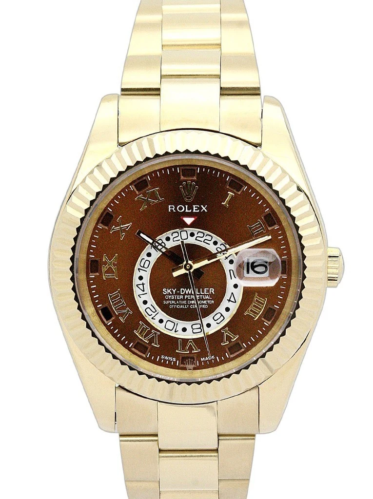 Sky-Dweller braunes Zifferblatt 326938