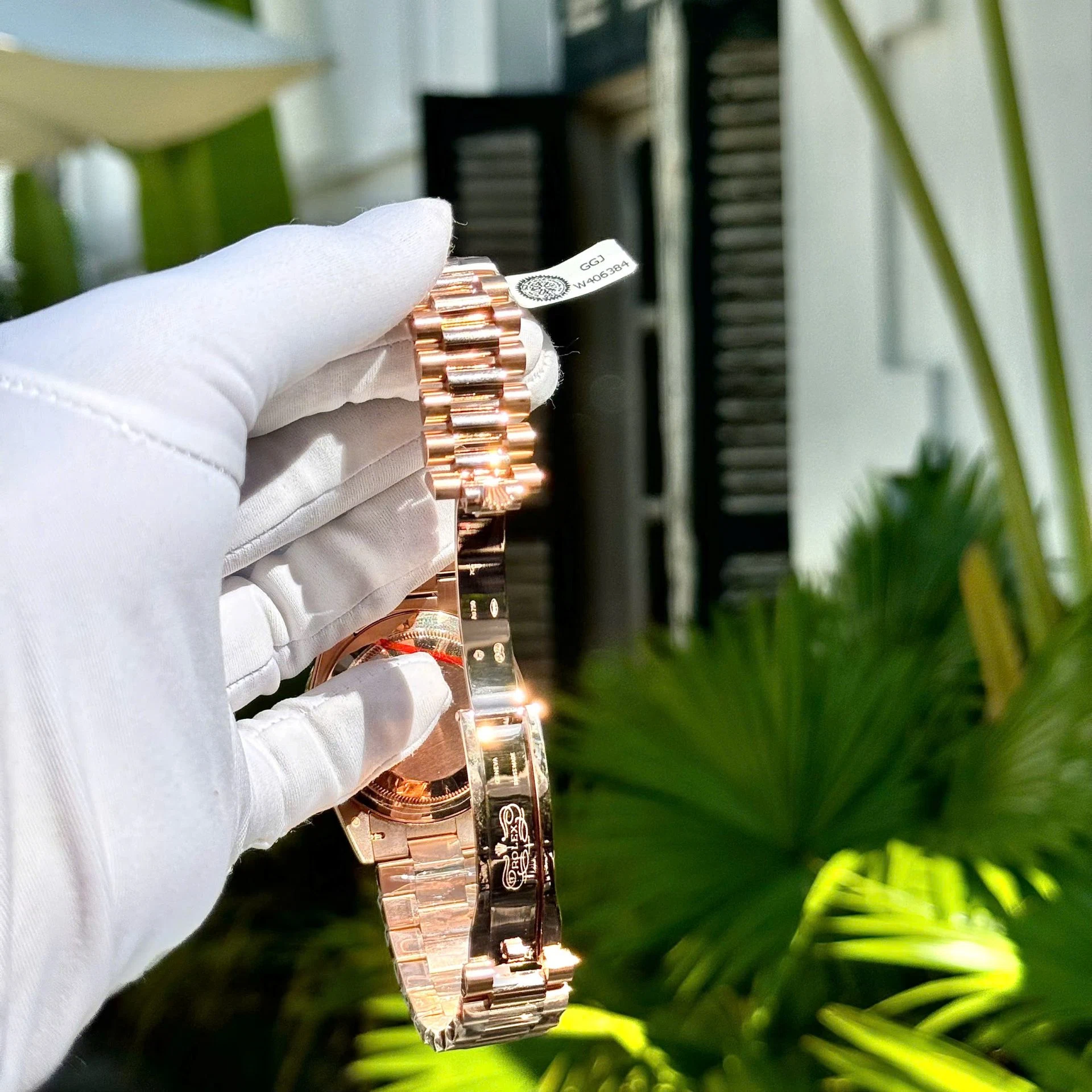 Rolex Day-Date mit Diamantbesatz-Pavé Zifferblatt 128395tbr-0008 36 mm – Superclone – Bild 8