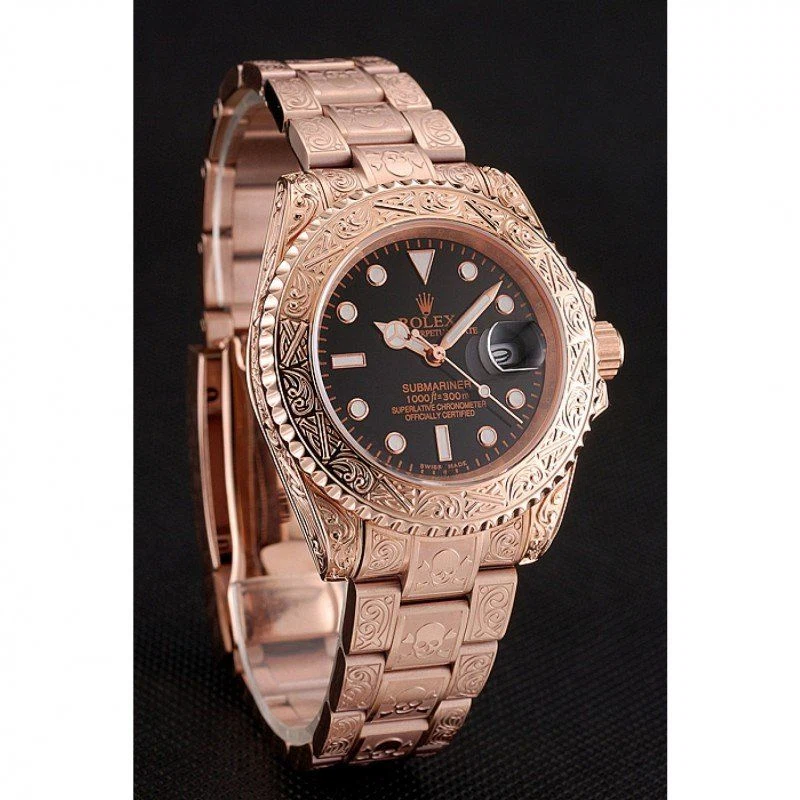 Superclone Submariner schwarzes Zifferblatt 1454086 Schrägansicht