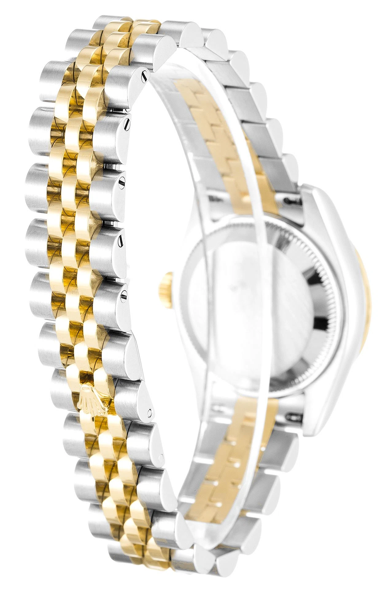 Lady-Datejust champagnerfarbenes Zifferblatt 179313-3 Schrägansicht