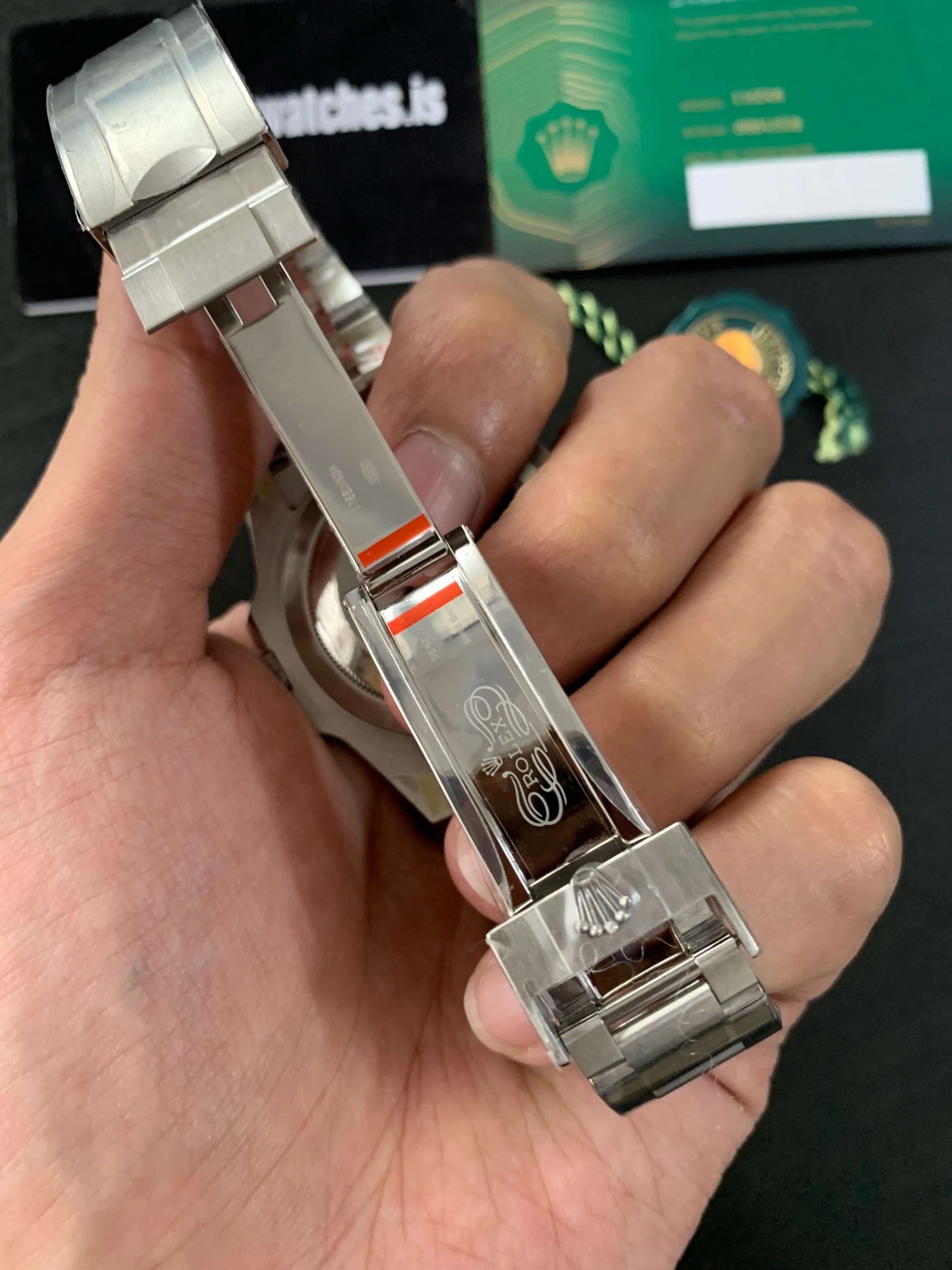 Superclone Submariner schwarzes Zifferblatt 126610LV "Starbucks" Nahaufnahme