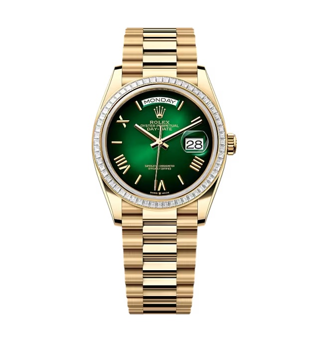 Rolex Day-Date Grünes Ombré-Zifferblatt 128398tbr-0028 36 mm – Superclone