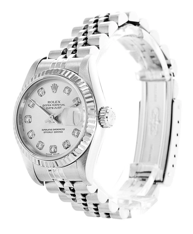 Datejust weißes Zifferblatt 79174 Perspektivansicht