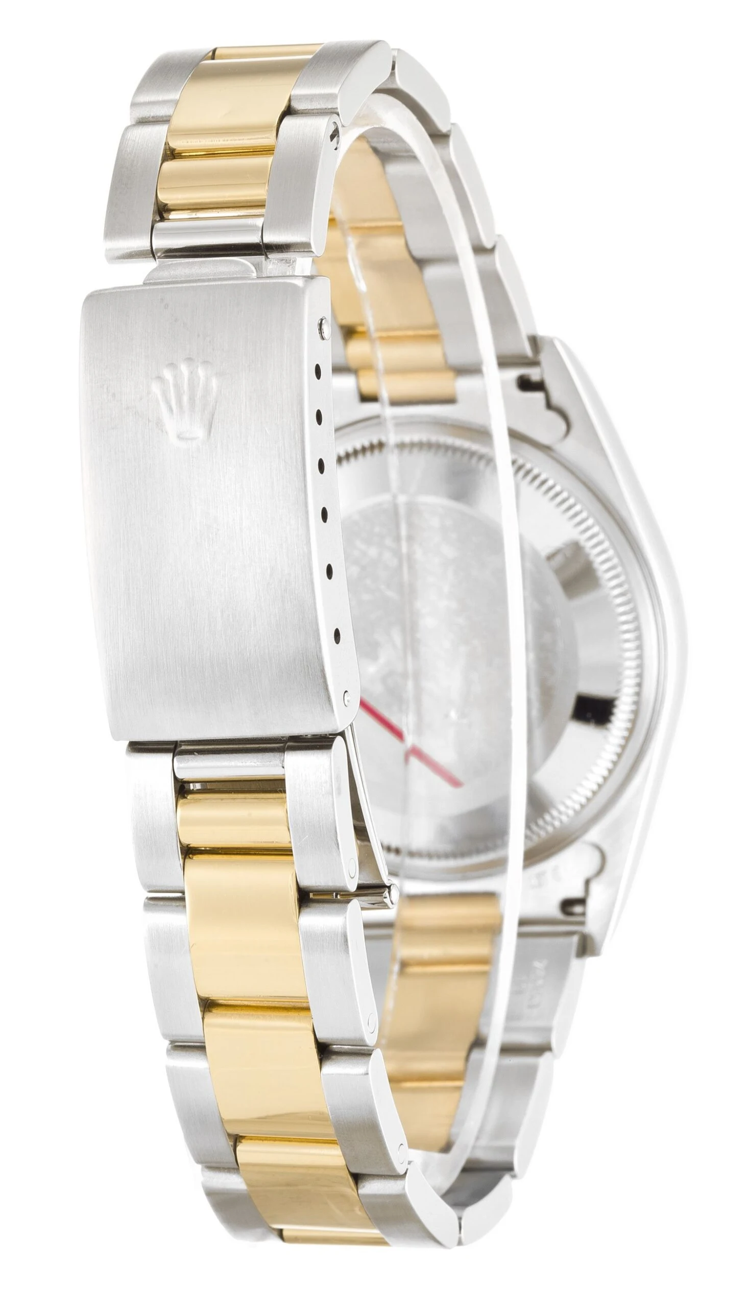 Oyster Perpetual Date weißes Zifferblatt 15223 Schrägansicht