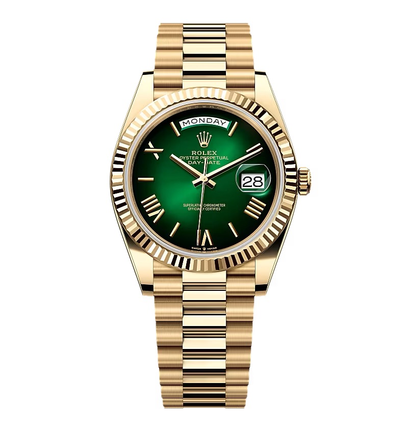 Rolex Day-Date Grünes Ombré-Zifferblatt 228238-0069 40 mm – Superclone