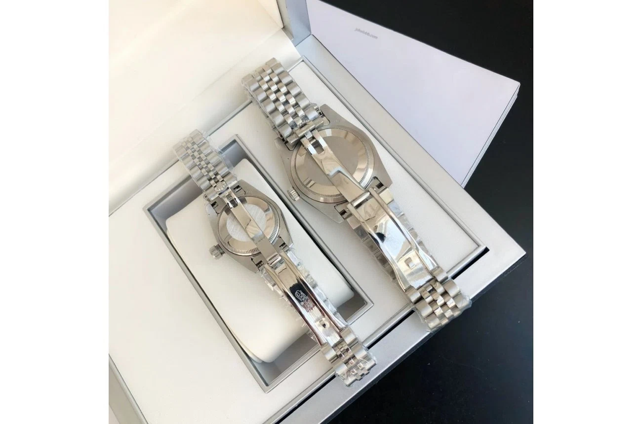 Datejust Edelstahl/Edelstahl Jubilee Schwarz/Zifferblatt Stilansicht