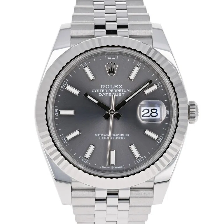 Superclone Datejust rhodiumfarbenes Zifferblatt 126334 Jubilee