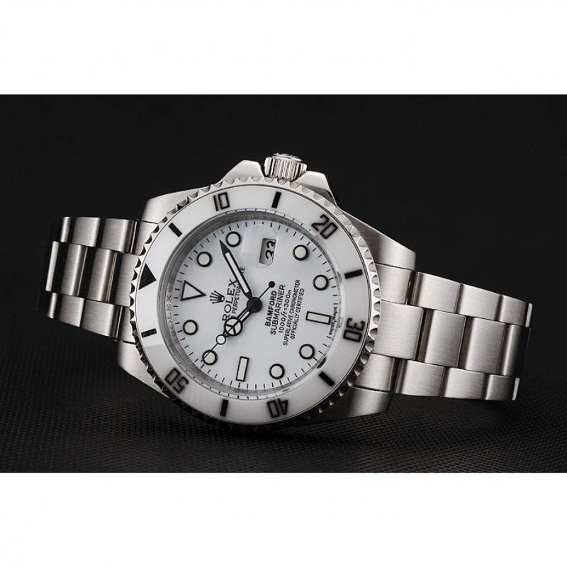 Submariner weißes Zifferblatt 1453863 Nahaufnahme