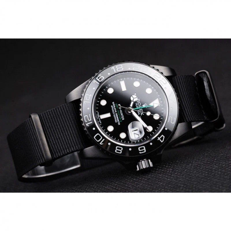 Superclone GMT-Master II schwarzes Zifferblatt REP016827 Nahaufnahme