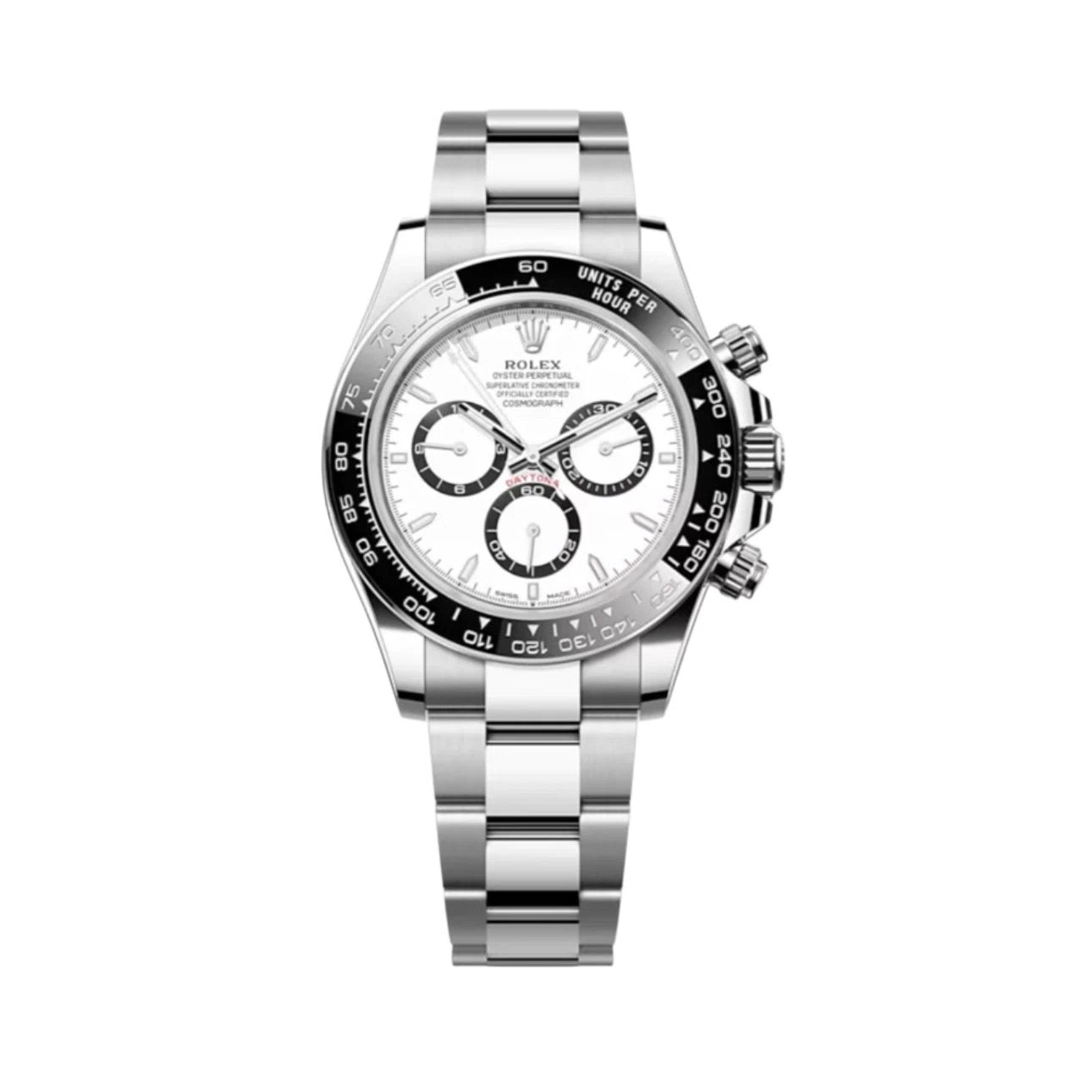 Superclone Daytona "Panda" weißes Zifferblatt 126500LN