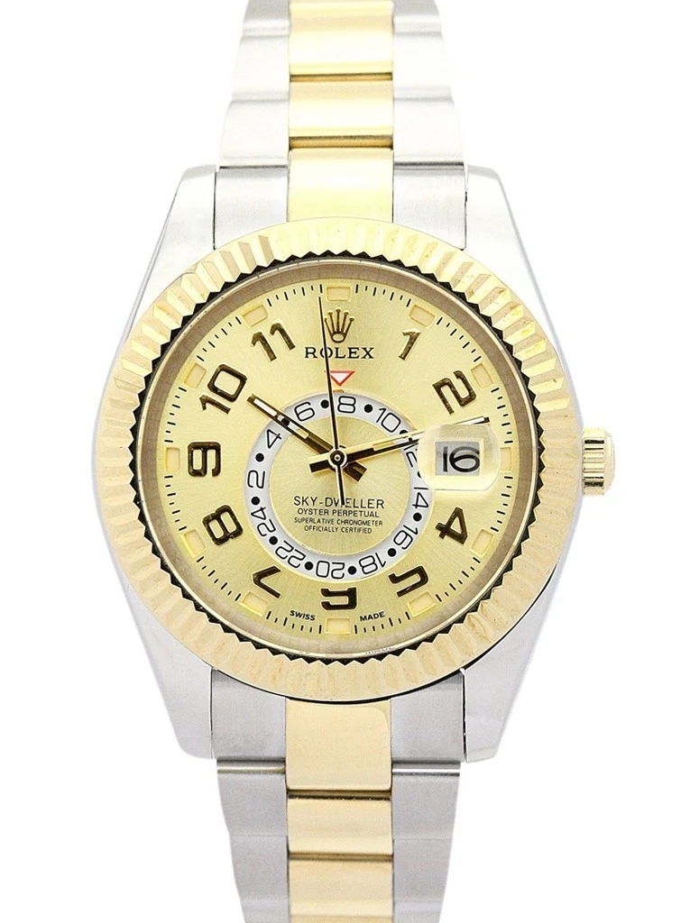 Sky-Dweller goldfarbenes Zifferblatt 326938