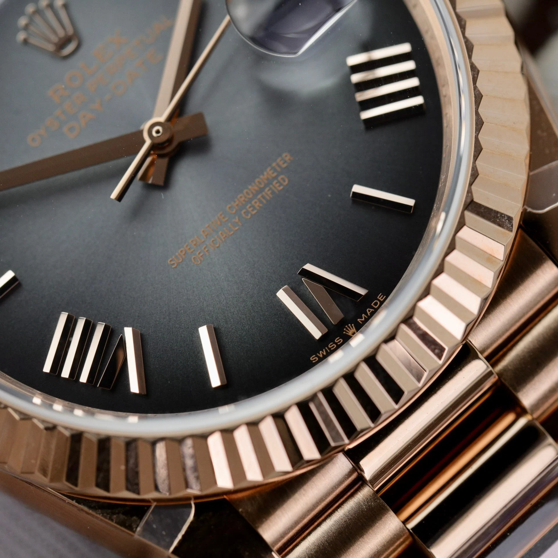 Rolex Day-Date Schiefergrau Ombré Zifferblatt 228235-0055 40 mm – Superclone – Bild 6