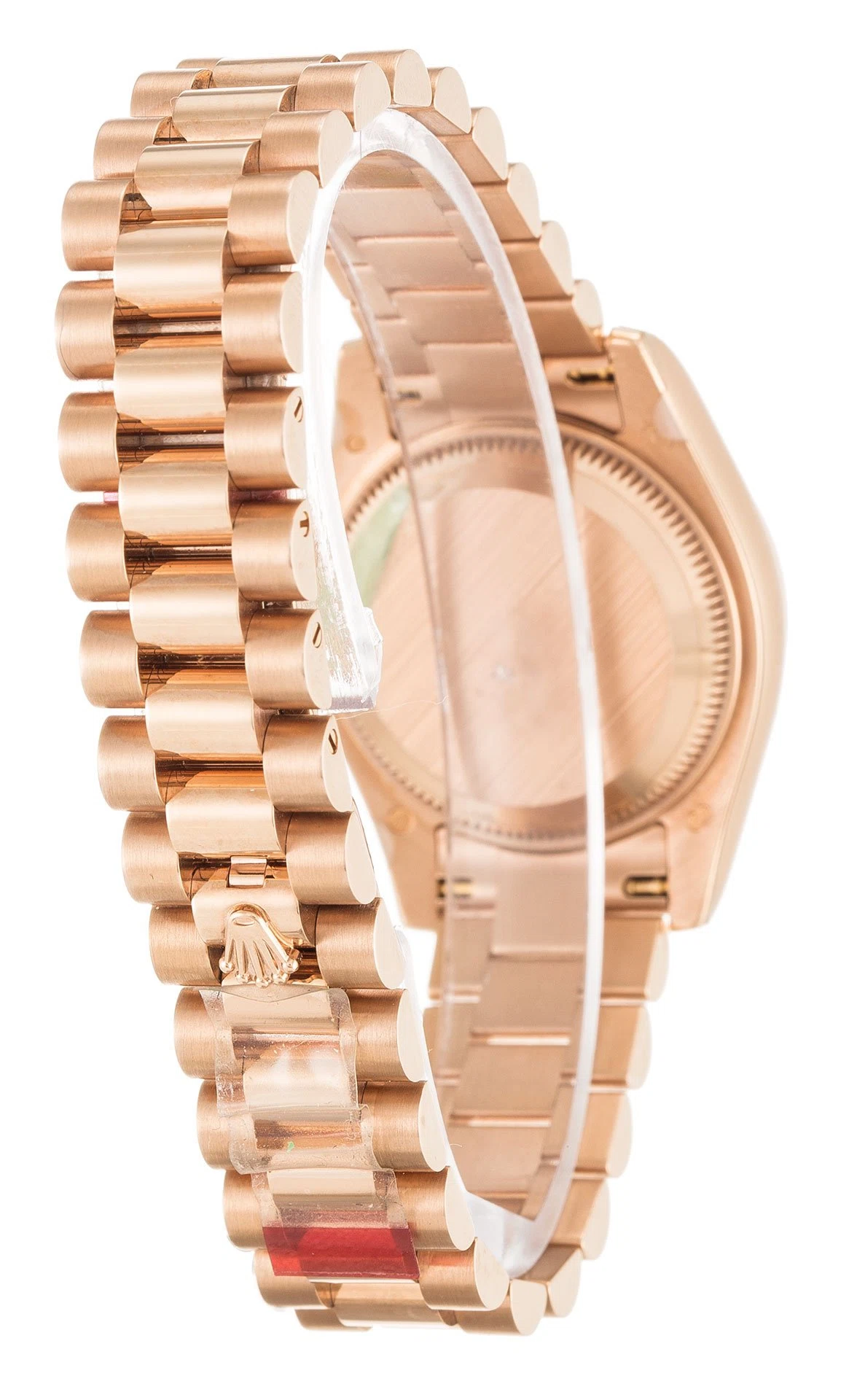 Lady-Datejust roséfarbenes Zifferblatt 179175 Schrägansicht
