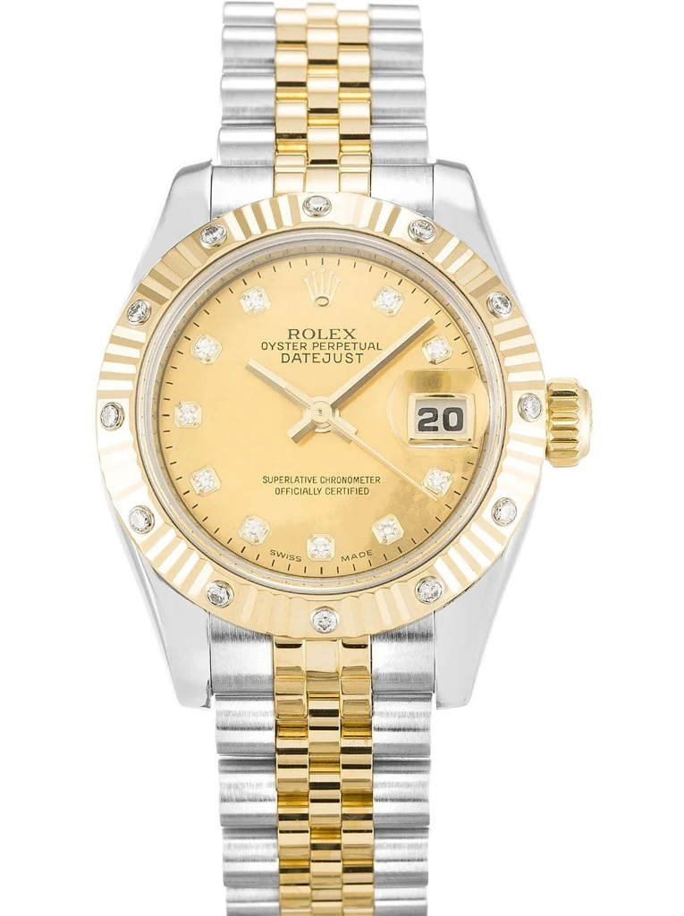 Lady-Datejust champagnerfarbenes Zifferblatt 179313-2