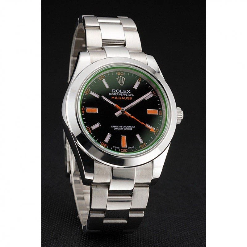 Superclone Milgauss schwarzes Zifferblatt REP016836 Schrägansicht