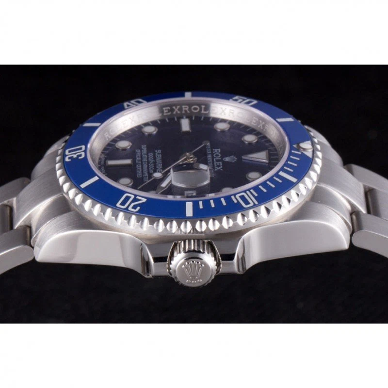 Superclone Submariner blaues Zifferblatt SRL50 Profilansicht