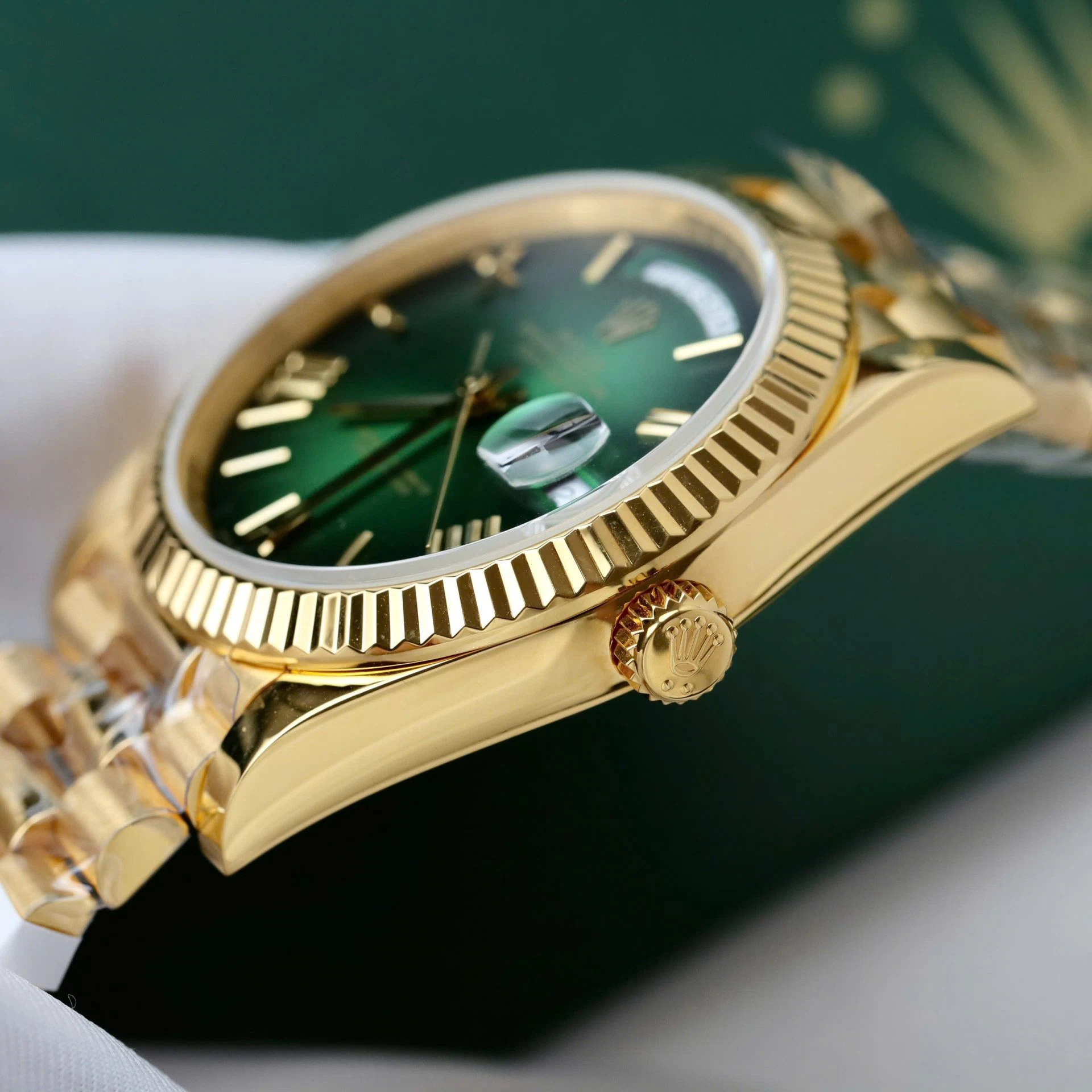 Rolex Day-Date Grünes Ombré-Zifferblatt 228238-0069 40 mm – Superclone – Bild 8