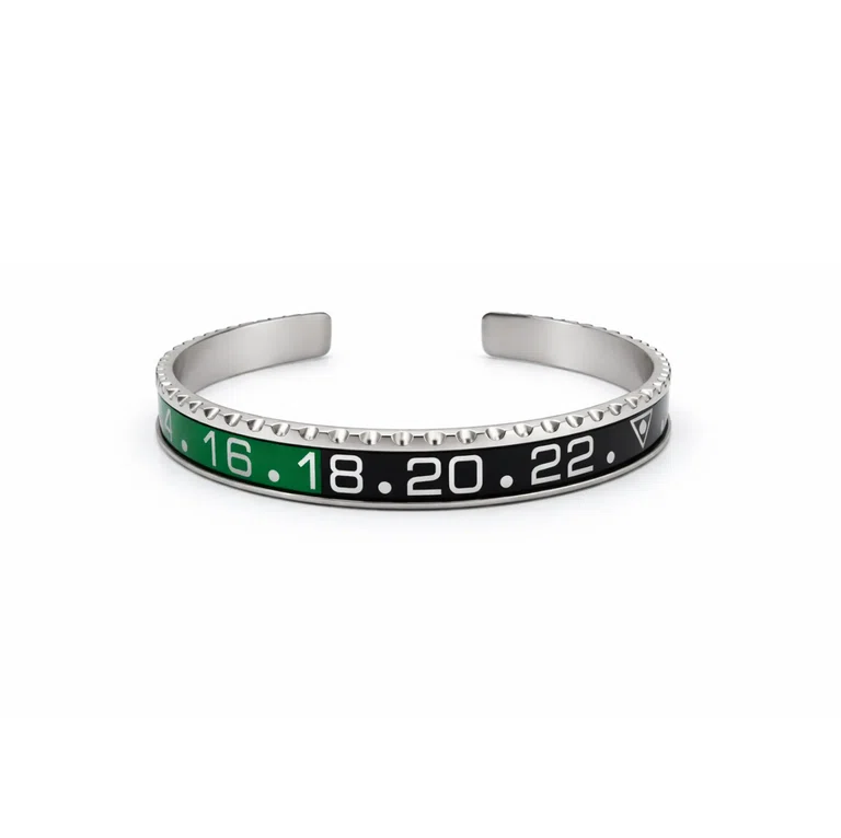 Sprite Schwarz-Grün GMT Titanstahl-Armspange