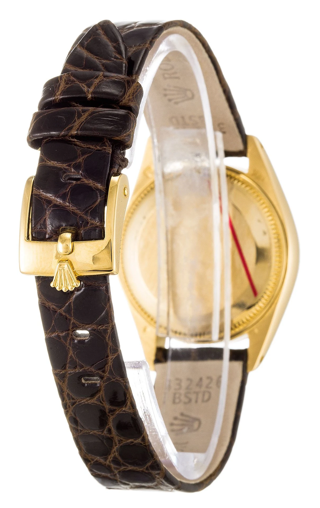 Lady-Datejust weißes Zifferblatt 6916 Schrägansicht