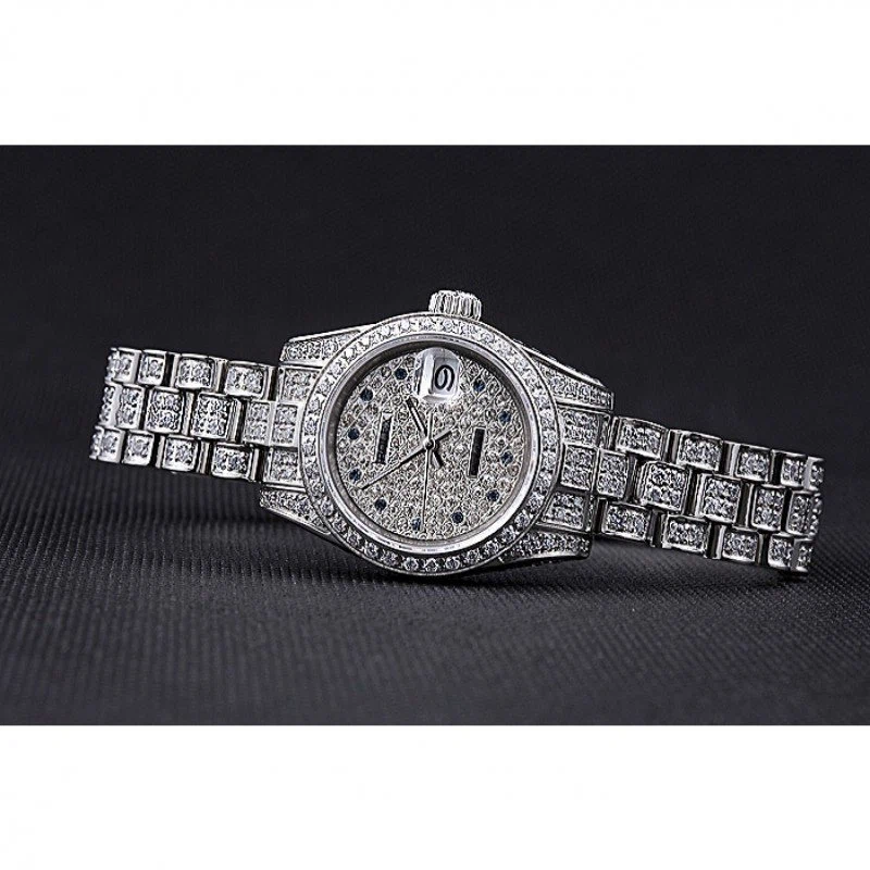 Superclone Datejust silberfarbenes Zifferblatt 622022 Profilansicht