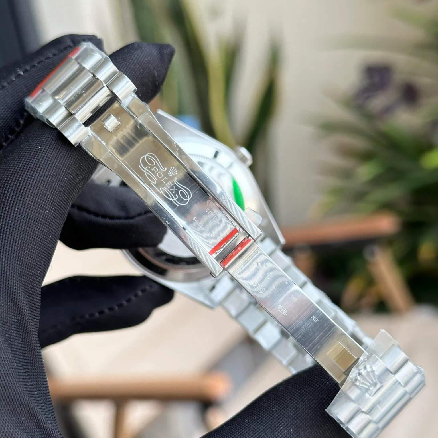 Day-Date Meteorit-Zifferblatt Geriffelt Lünette Presidential Armband