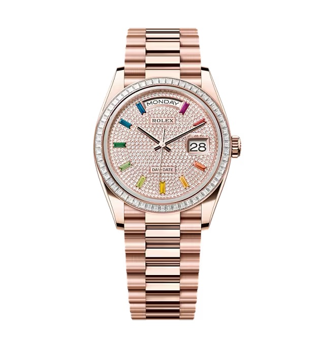 Rolex Day-Date mit Diamantbesatz-Pavé Zifferblatt 128395tbr-0008 36 mm – Superclone