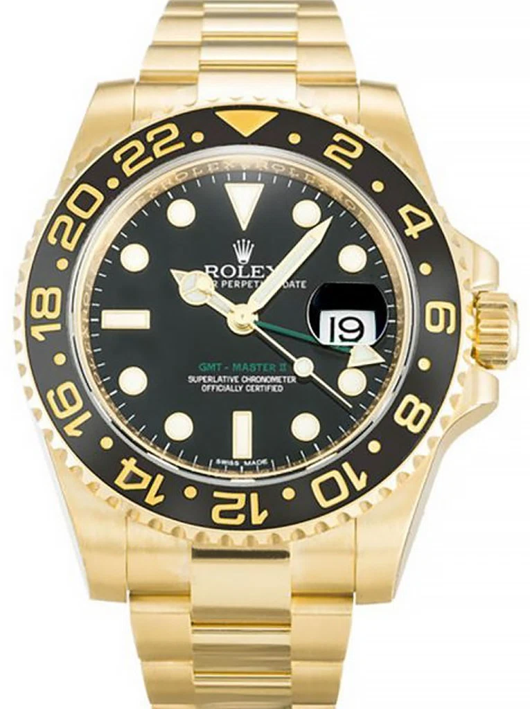 GMT-Master II schwarzes Zifferblatt 116718