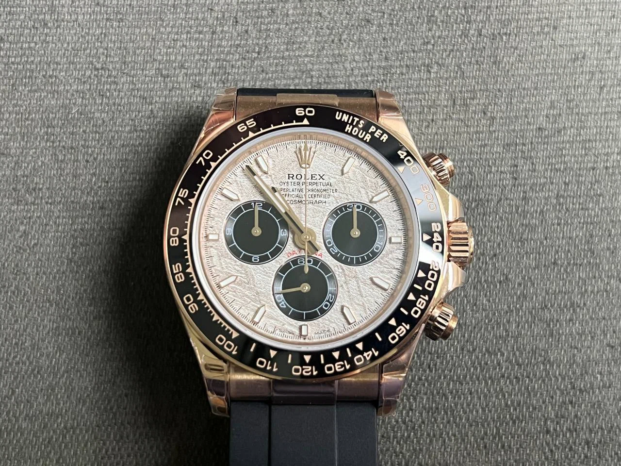 Superclone Daytona 126515LN Meteorit-Zifferblatt Perspektivansicht