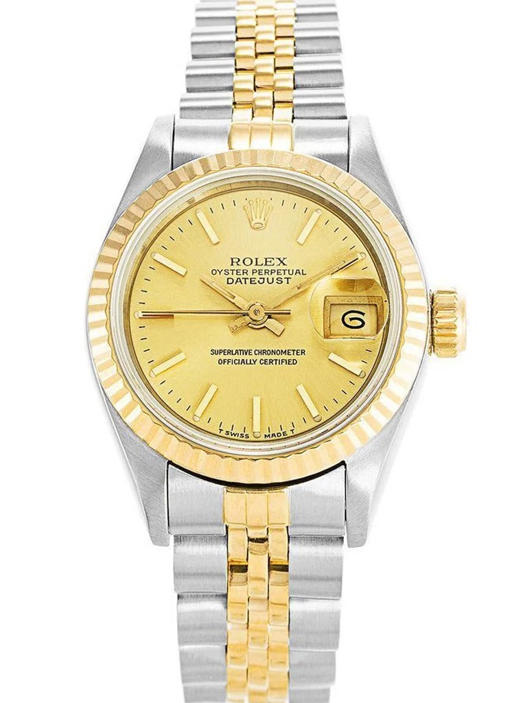 Datejust goldfarbenes Zifferblatt 69173