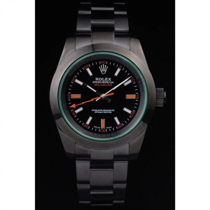 Milgauss schwarzes Zifferblatt PRL05090290 Perspektivansicht
