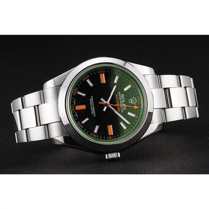 Superclone Milgauss schwarzes Zifferblatt REP016836 Nahaufnahme
