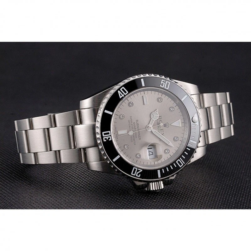 Superclone Submariner silberfarbenes Zifferblatt PR16233S Nahaufnahme