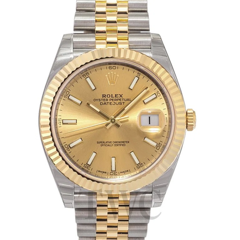 Datejust II champagnerfarbenes Zifferblatt 126333