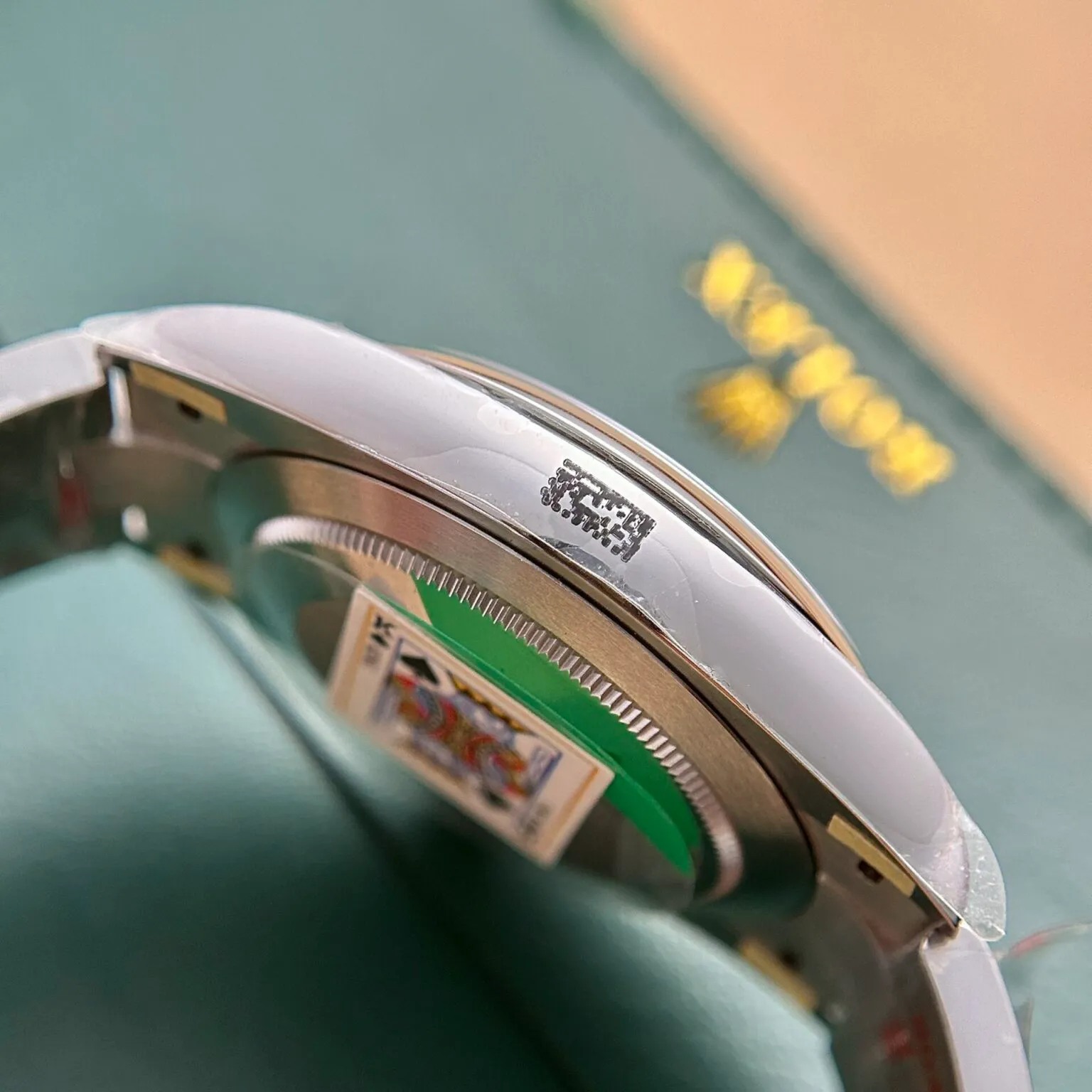 Oyster Perpetual schwarzes Zifferblatt Oyster Armband