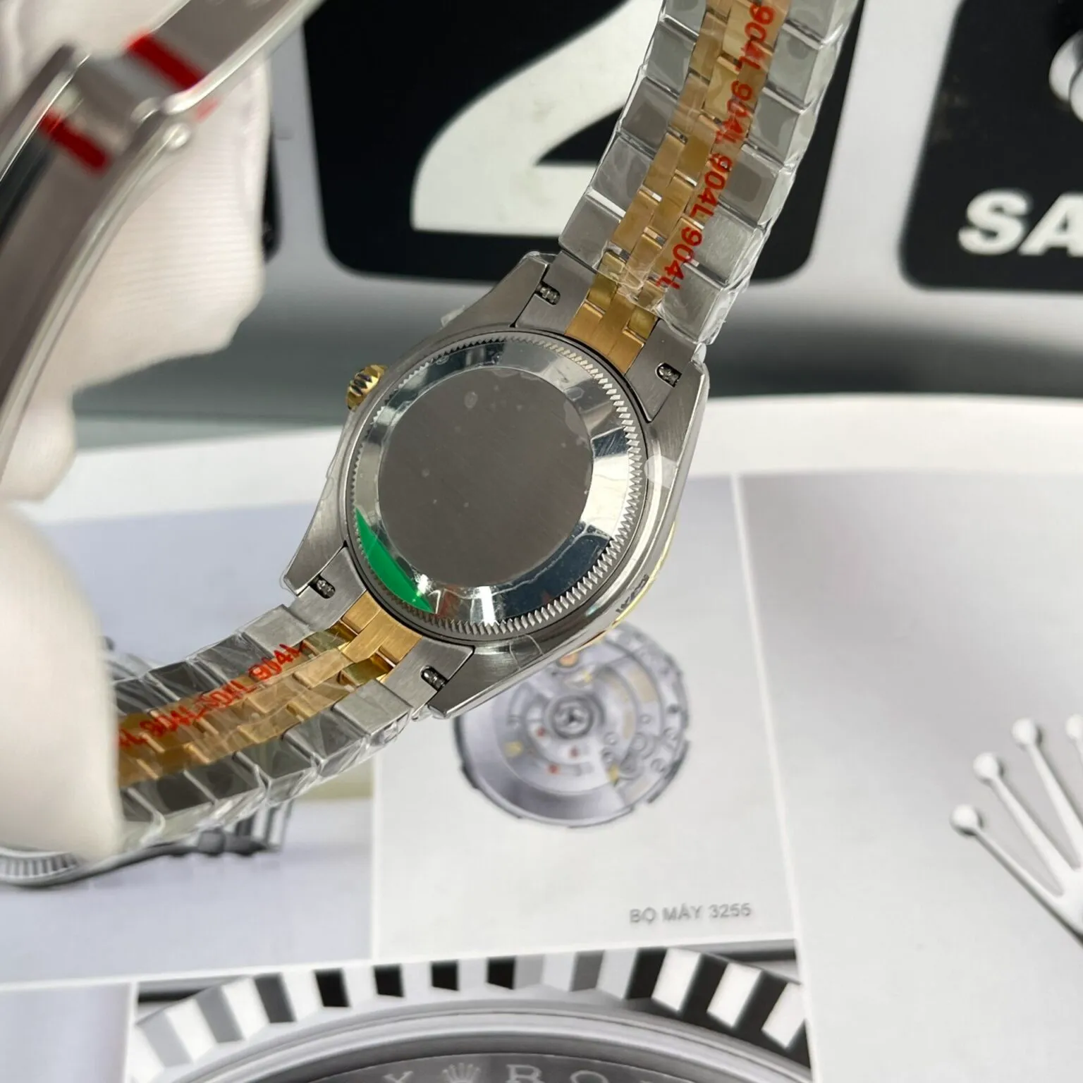 Datejust champagnerfarbenes Zifferblatt mit Diamantbesatz Lünette