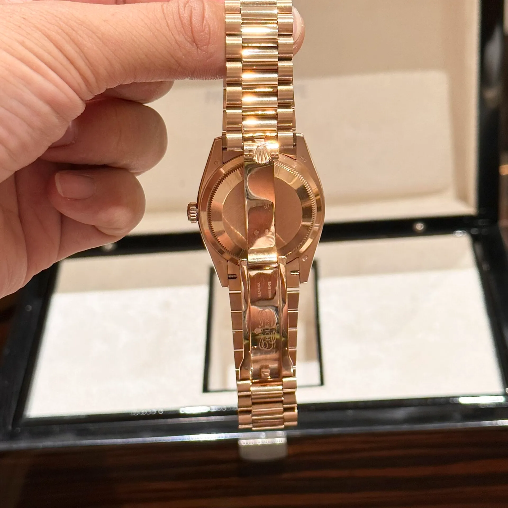Day-Date Pearl Zifferblatt Roségold Presidential Armband
