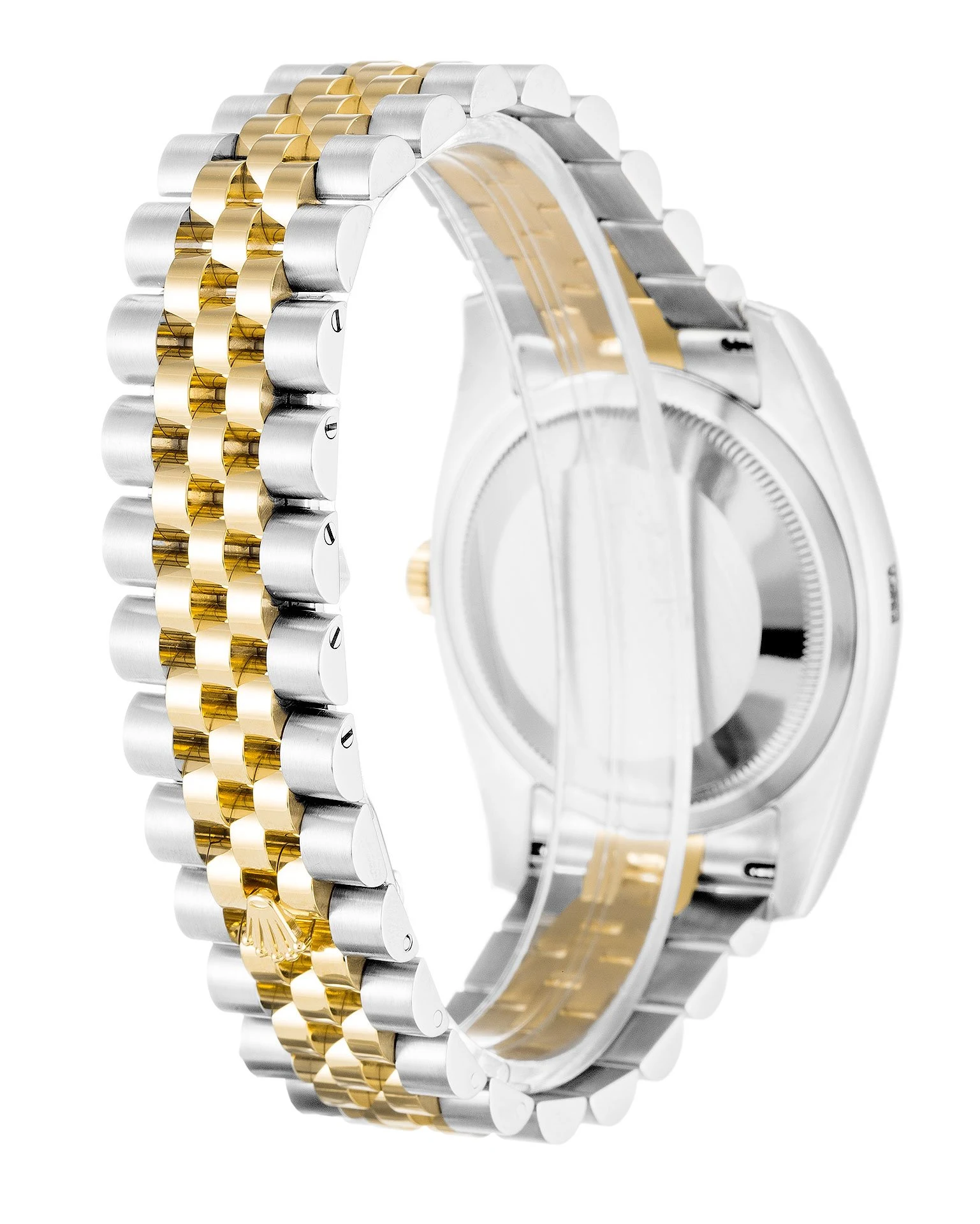 Datejust Perlmutt - schwarzes Zifferblatt 116233 Schrägansicht