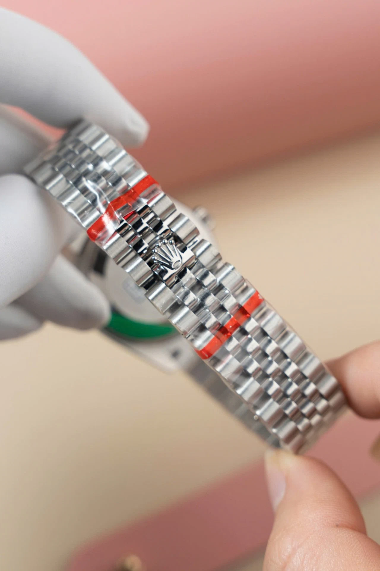 Rolex Datejust rosafarbenes Zifferblatt mit Diamantbesatz 278274-0032 31 mm – Bild 9