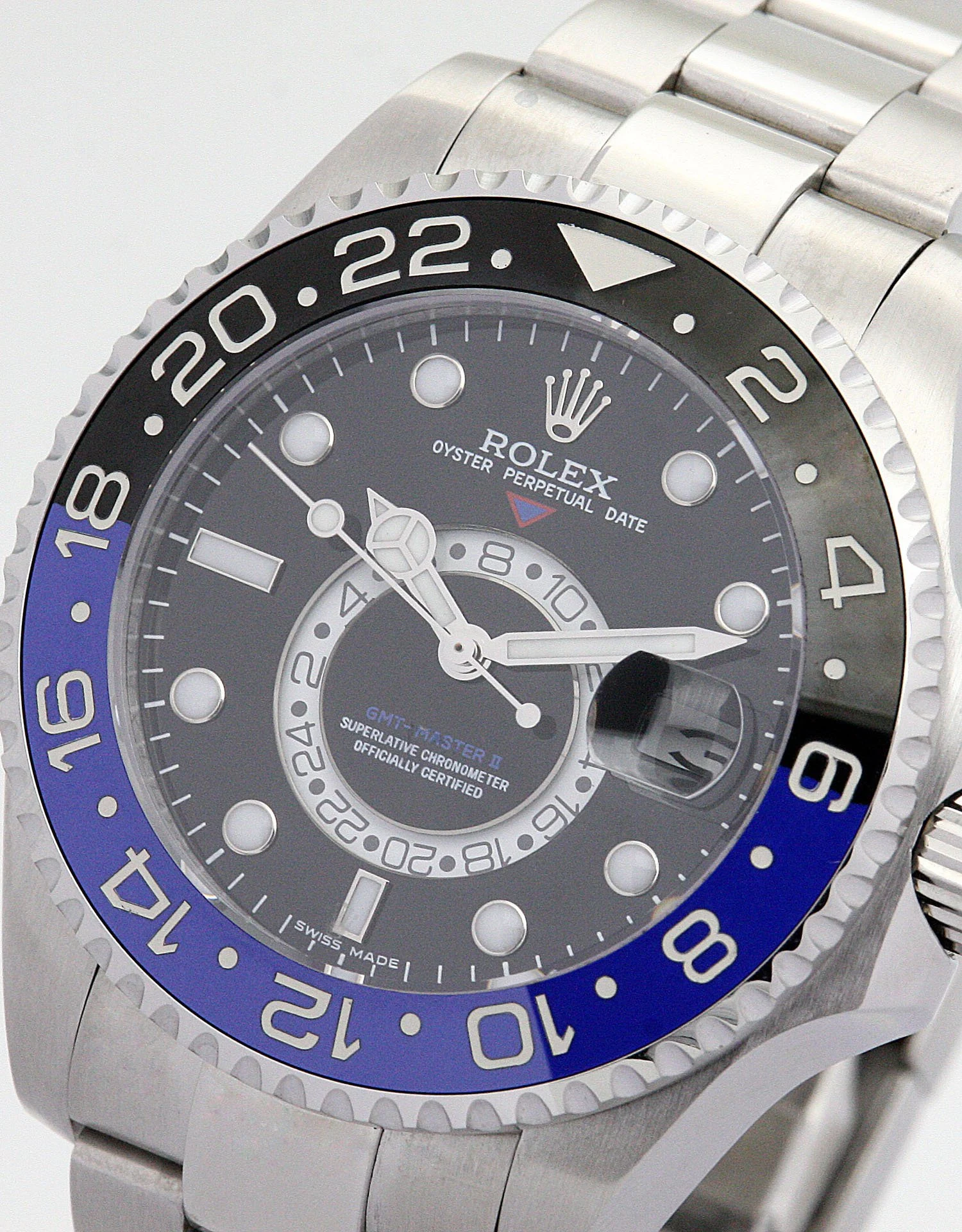 GMT-Master schwarzes Zifferblatt 16720-2 Schrägansicht
