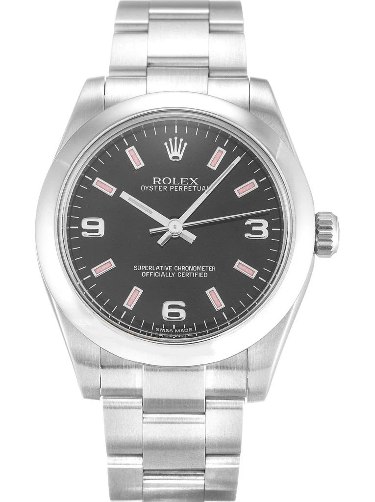 Oyster Perpetual Lady schwarzes Zifferblatt 177200