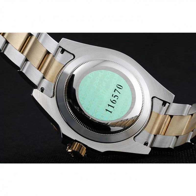 Submariner goldfarbenes Zifferblatt rl55 Detailansicht