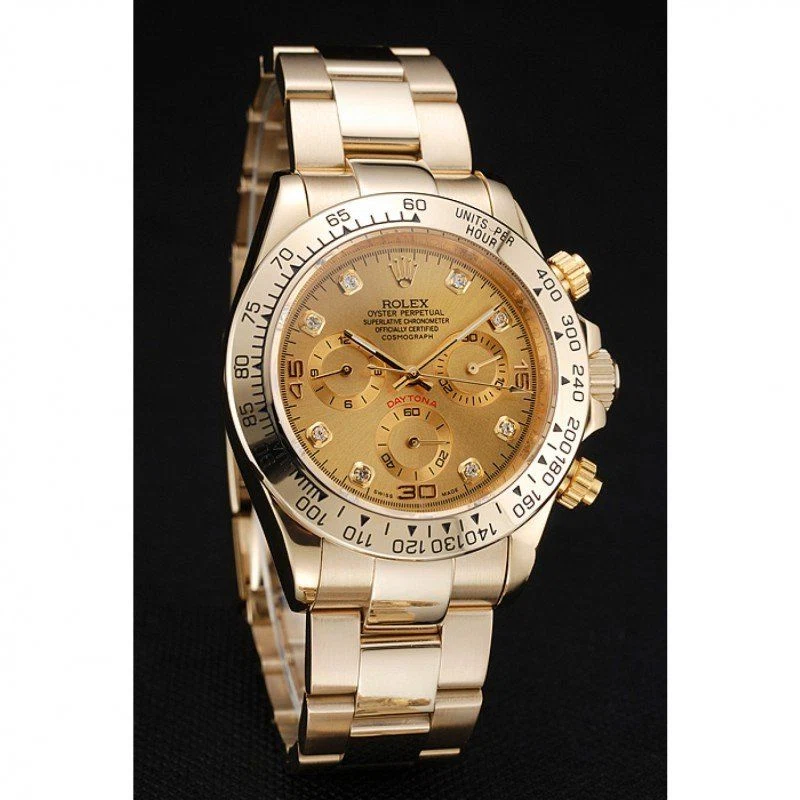 Daytona goldfarbenes Zifferblatt 1454245 Schrägansicht