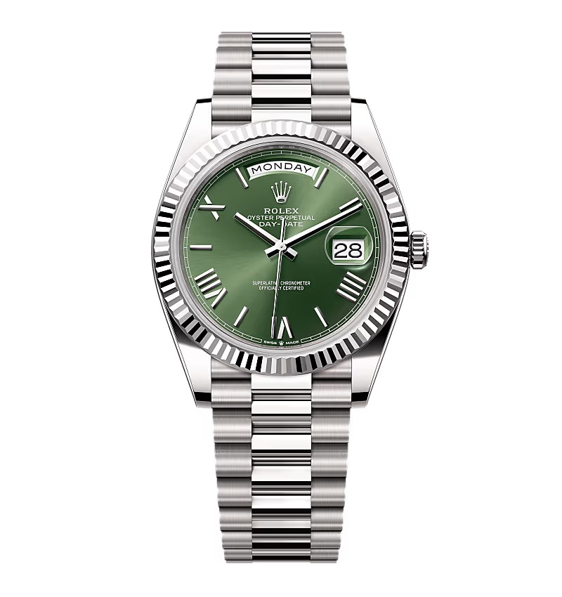 Rolex Day-Date olivgrünes Zifferblatt 228239-0033 40 mm – Superclone