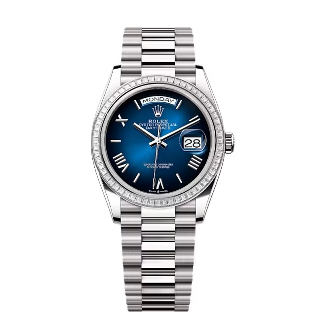 Rolex Day-Date Blau Ombré Zifferblatt 128399tbr-0021 36 mm – Superclone