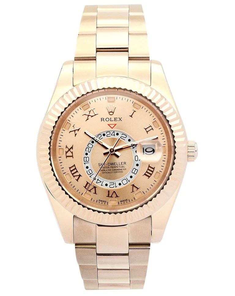 Sky-Dweller champagnerfarbenes Zifferblatt 326938-2