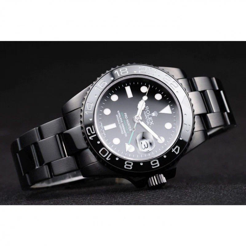 Superclone GMT-Master II schwarzes Zifferblatt REP016828 Nahaufnahme