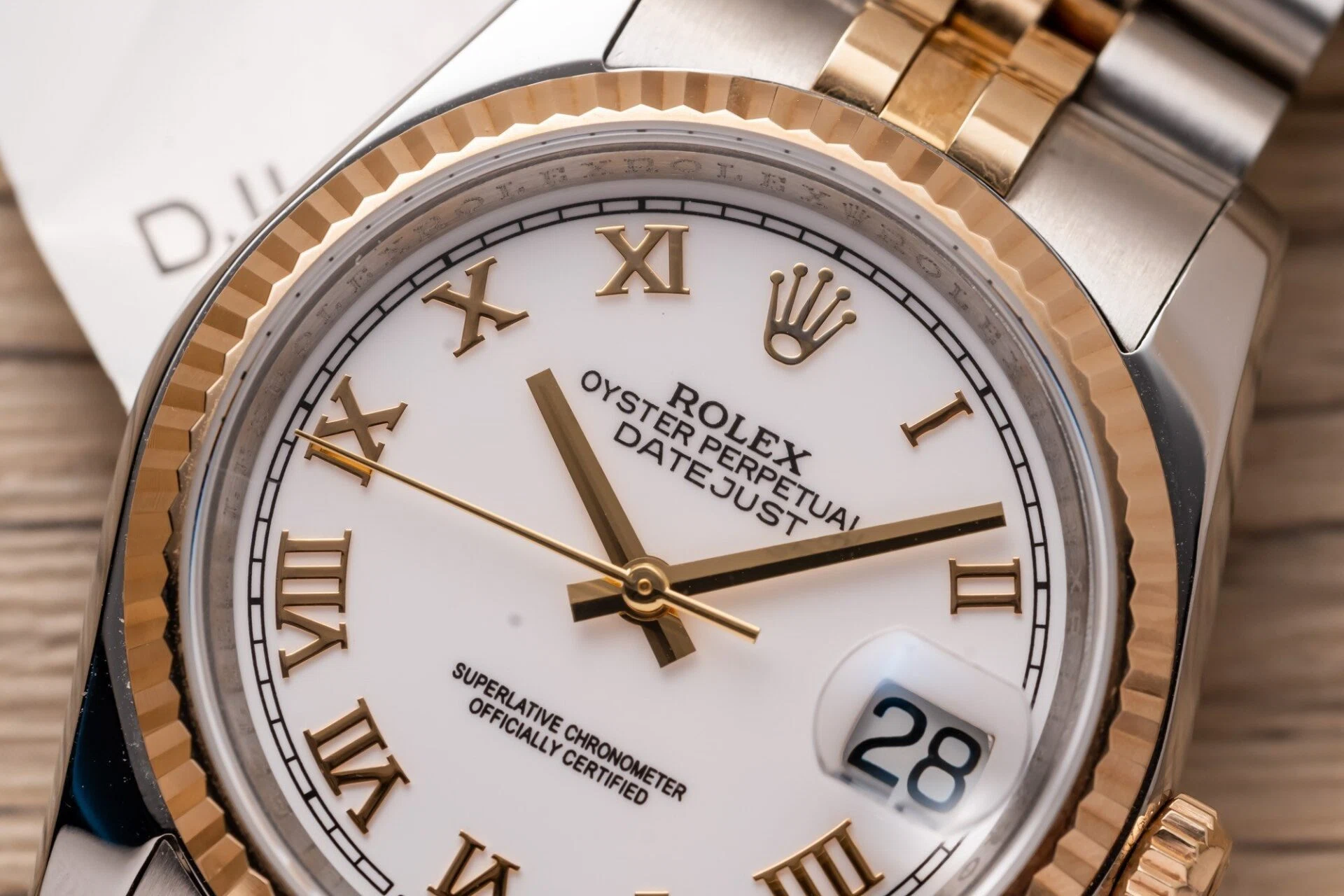 Rolex Datejust weißes Zifferblatt mit römischen Indizes 126231-0015 36 mm – Bild 4