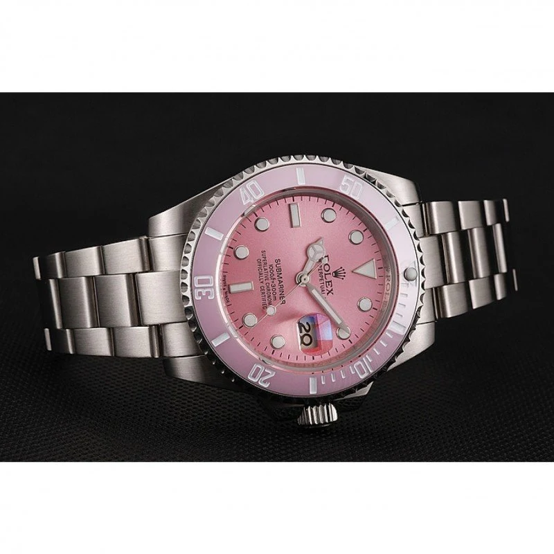 Superclone Submariner rosafarbenes Zifferblatt 1453980 Schrägansicht