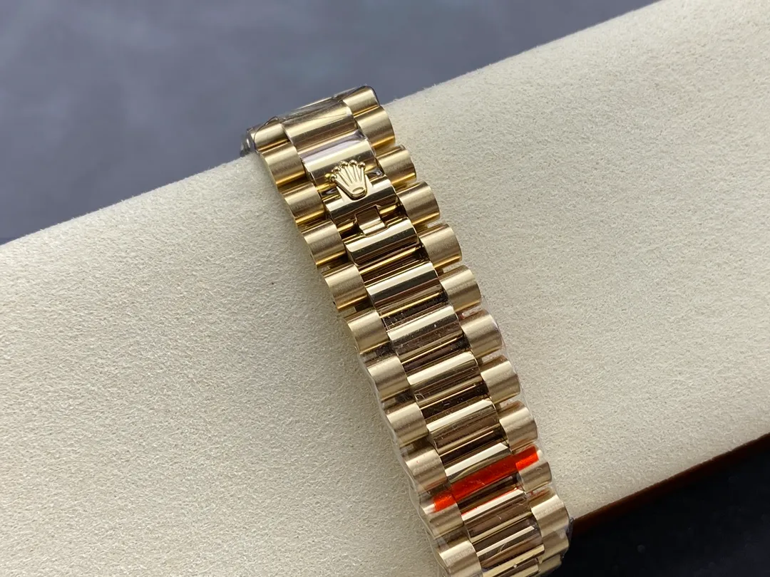 Day-Date Grün Ombre Zifferblatt mit Diamantbesatz Lünette Presidential Zifferblatt